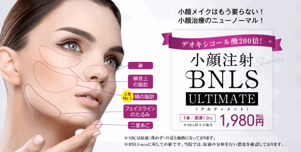 小顔治療の脂肪溶解注射